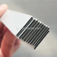 Tubo de brasagem de alumínio extrudado microcanal para evaporador